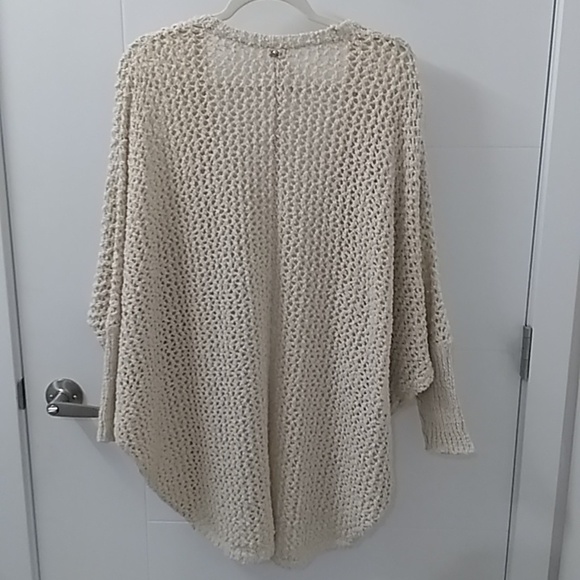 Melissa McCarthy7, Open Weave Cardigan, Cream, 2X - Picture 2 of 8